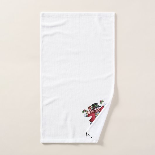 Merry kerst Snowman Bad Handdoek (Handdoek)