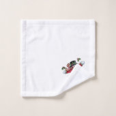 Merry kerst Snowman Bad Handdoek (Wasdoekje)