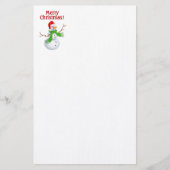 Merry kerst Snowman Briefpapier (Voorkant)