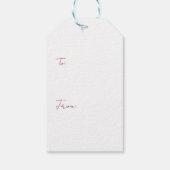 Merry kerst Snowman Cadeaulabel (Achterkant)