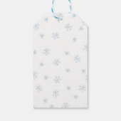 Merry kerst Snowman Cadeaulabel (Achterkant)