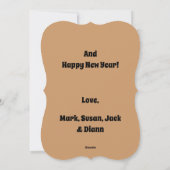 Merry kerst Snowman Feestdagenkaart (Achterkant)