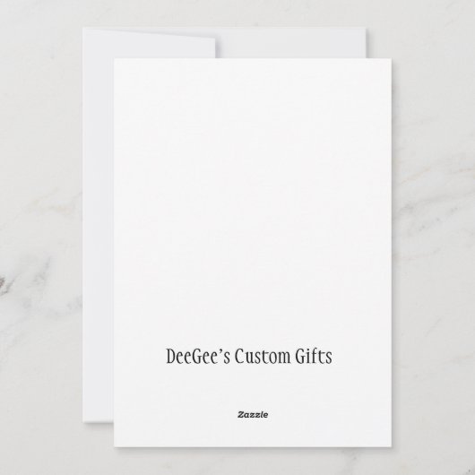 Merry kerst Snowman Feestdagenkaart (Achterkant)