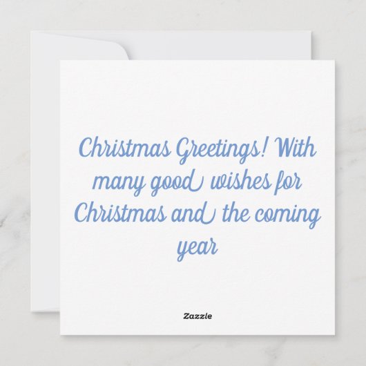 Merry kerst Snowman Feestdagenkaart (Achterkant)