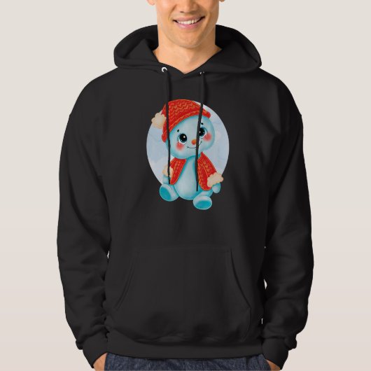 Merry kerst Snowman Hoodie (Voorkant)