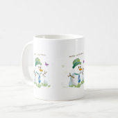 Merry kerst Snowman Koffiemok (Voorkant links)