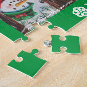 Merry kerst Snowman Legpuzzel (Zijkant)