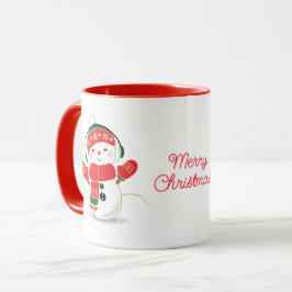 Merry kerst Snowman Mok