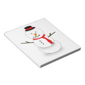 Merry kerst Snowman Notitieblok (Schuin)