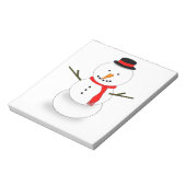 Merry kerst Snowman Notitieblok (Linkerzijde)
