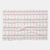 Merry kerst Snowman Pattern Theedoek (Horizontaal)