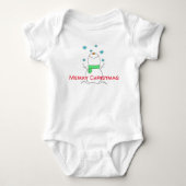 Merry kerst Snowman Romper (Voorkant)