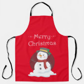 Merry kerst Snowman Schort (Voorkant)