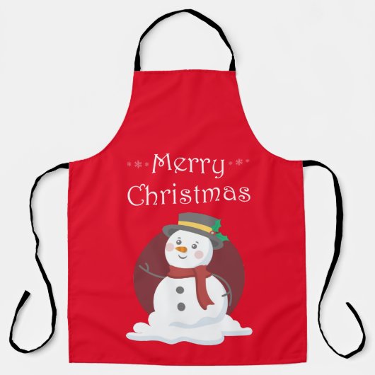 Merry kerst Snowman Schort (Voorkant)