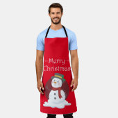 Merry kerst Snowman Schort (Gedragen)