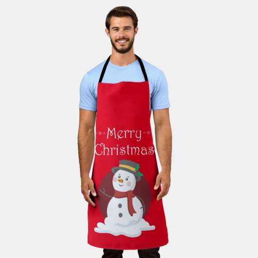 Merry kerst Snowman Schort (Gedragen)