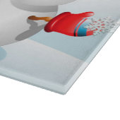 Merry kerst Snowman Snijplank (Hoek)