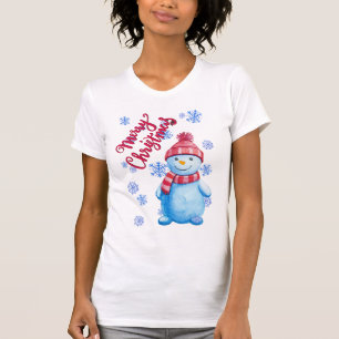 Merry kerst Snowman T-shirt