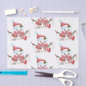 Merry kerst Snowman Tissuepapier (Craft)