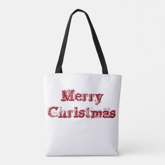 Merry kerst Snowman Tote Bag (Achterkant)