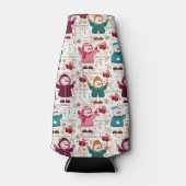 Merry kerst Snowmen Flesjeskoeler (Voorkant)