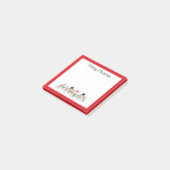 Merry kerst Snowmen Post-it® Notes (Schuin)