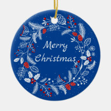 Merry kerst Snowy Wreath