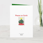 Merry kerst Special Daughter Girl Pink Pet Feestdagen Kaart (Achterkant)