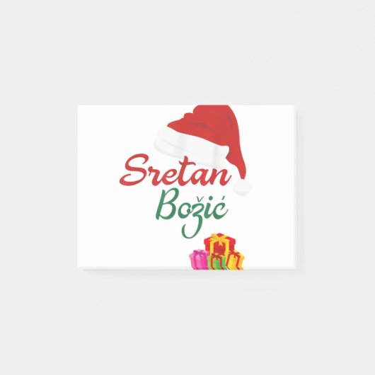 Merry kerst sretan bozic hrvatski croatian hrv post-it® notes (Voorkant)