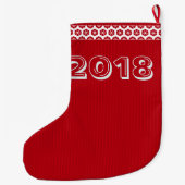 Merry kerst-staart Snowman Couple Grote Kerstsok (Achterkant)