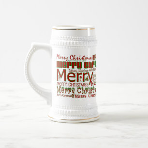 Merry kerst Stein Bierpul
