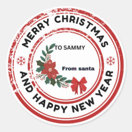 Merry kerst stickers