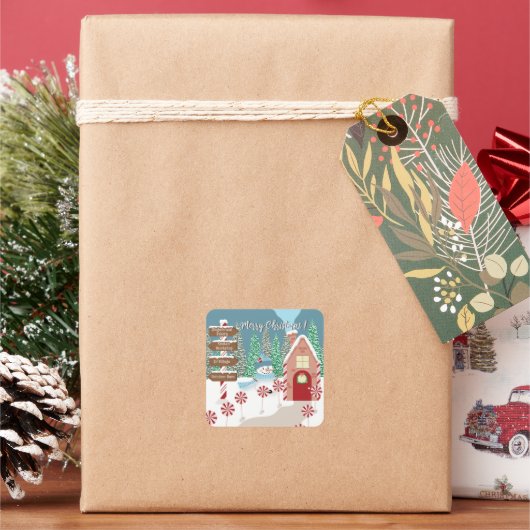 Merry kerst Stickers Noordpool (Feestdagen)