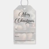 Merry kerst Teddy Bear Cadeaulabel (Achterkant)