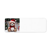 Merry kerst Teddy Bear Etiket (Voorkant)