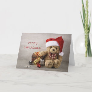 Merry kerst Teddy Bear Feestdagen Kaart