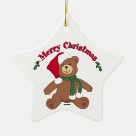 Merry kerst Teddy Bear Keramisch Ornament