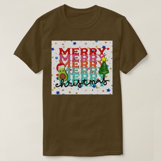 Merry kerst Tree Merry T-shirt (Design voorkant)