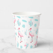 Merry kerst Tropical Beach Flamingo Papieren Bekers (Rechts)