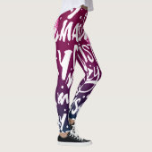 Merry kerst Typographic Patroon Leggings (Rechts)