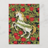 Merry kerst Unicorn Briefkaart (Voorkant)