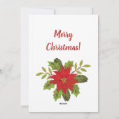 Merry kerst Unicorn Feestdagenkaart (Achterkant)