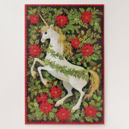 Merry kerst Unicorn Legpuzzel