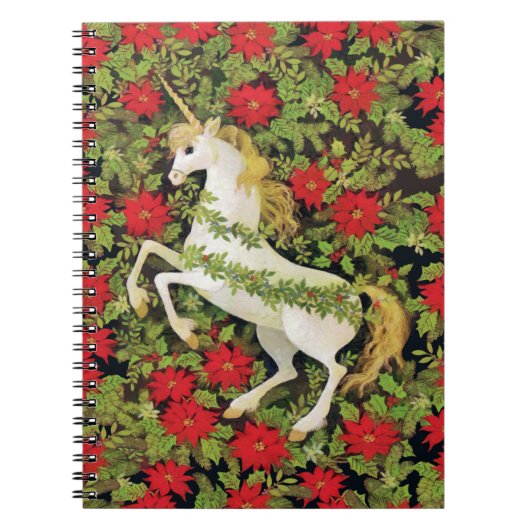 Merry kerst Unicorn Notitieboek (Voorkant)