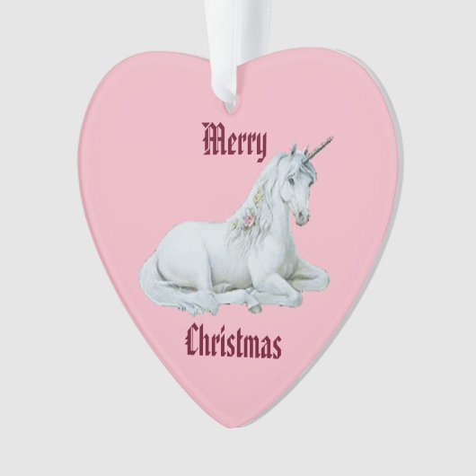 Merry kerst Unicorn Ornament (voorkant)