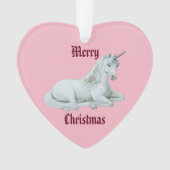 Merry kerst Unicorn Ornament (voorkant)
