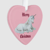 Merry kerst Unicorn Ornament (voorkant)