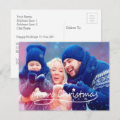 Merry kerst | Vakantiedesfoto-Briefkaart Feestdagenkaart (Voorkant / Achterkant)