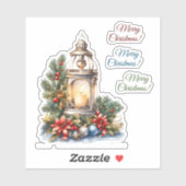 Merry kerst Vinyl Sticker (Vel)