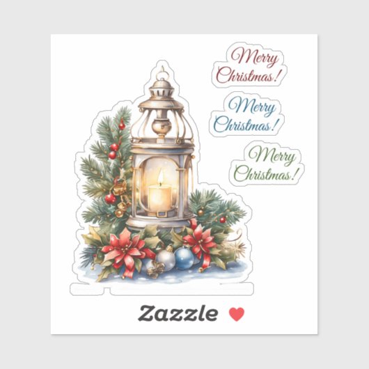 Merry kerst Vinyl Sticker (Vel)